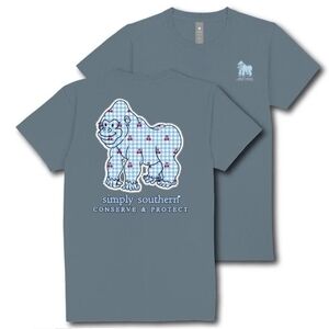Simply Southern Gorilla Animal Tracker Graphic T-Shirt, NWT